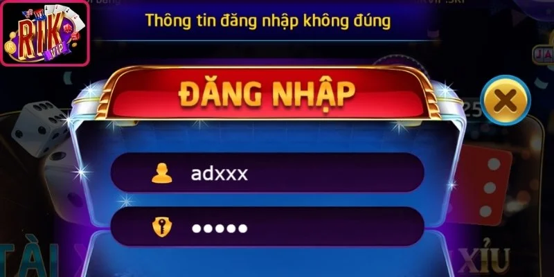 Sự cố đăng nhập hay quên pass